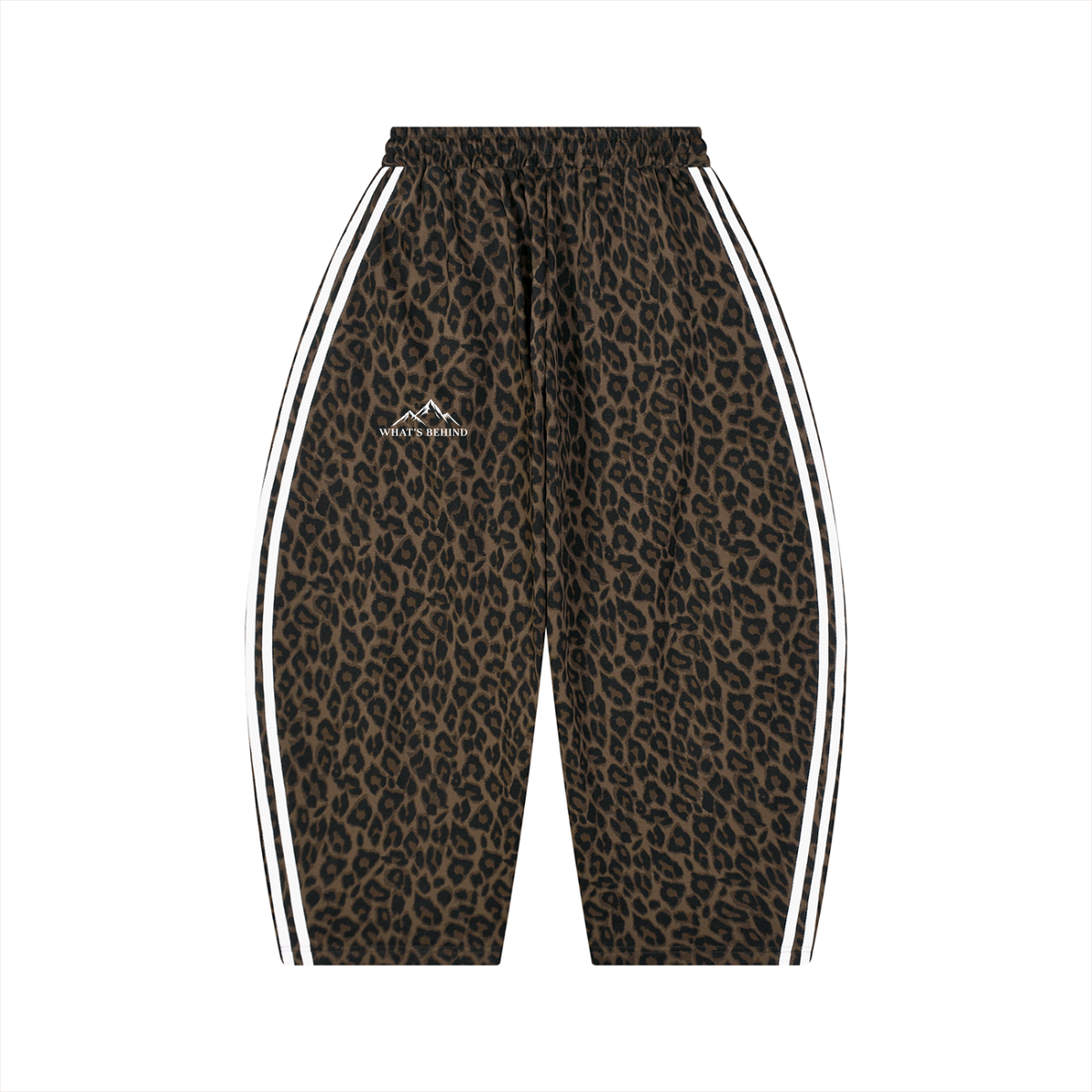 Unisex Leopard Barrel Leg Sweatpants
