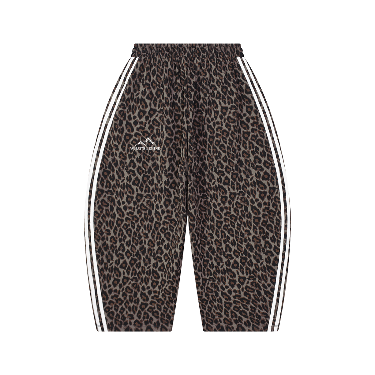 Unisex Leopard Barrel Leg Sweatpants