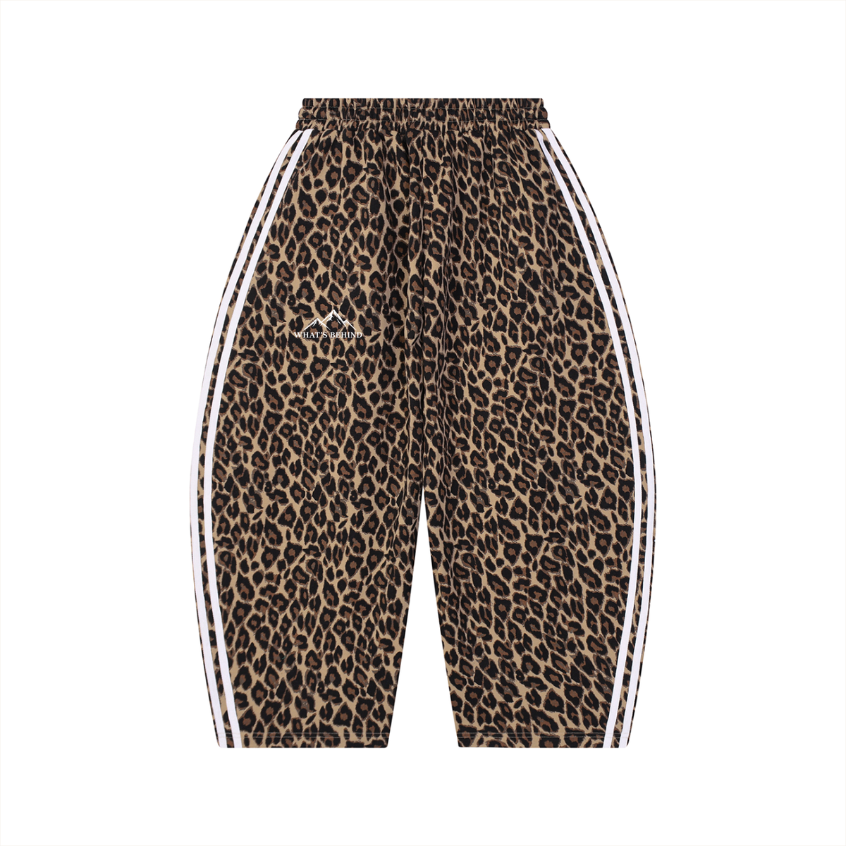Unisex Leopard Barrel Leg Sweatpants