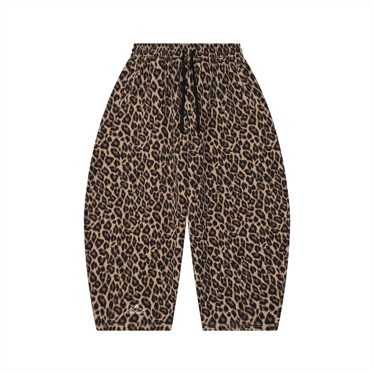 Unisex Leopard Barrel Leg Sweatpants