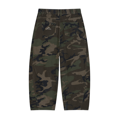 Men’s Camo Barrel Leg Cargo Pants